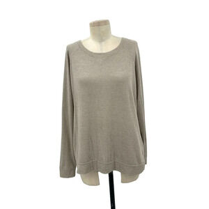 Nation LTD Beige Tan Pullover Sweatshirt Top Size Medium